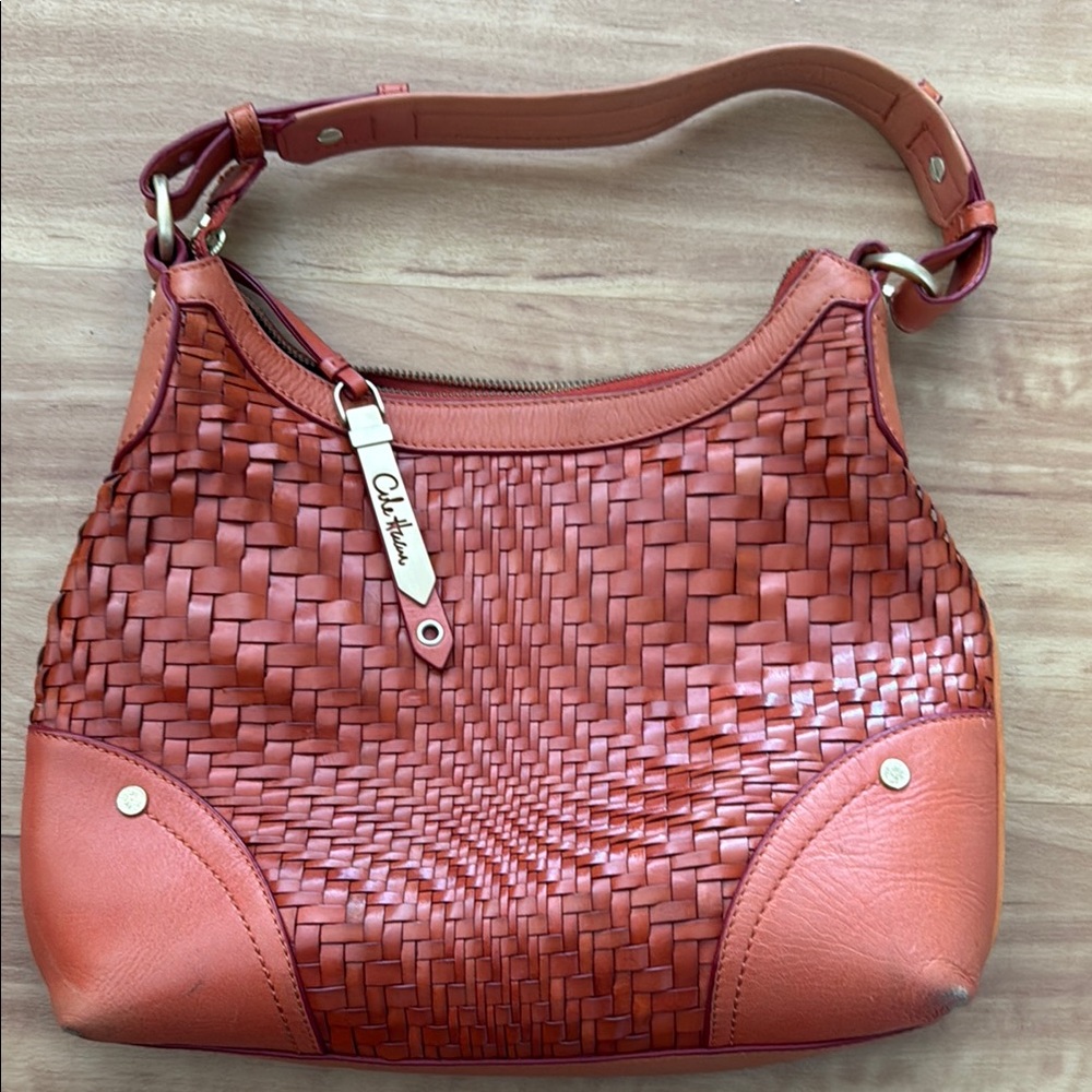 Cole Haan Shoulder Bag with Woven Design